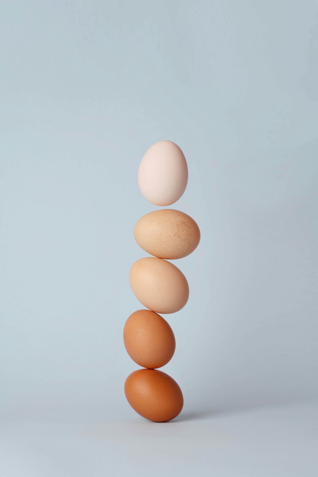 Uova disposte in equilibrio, simbolo della precisione e della qualità nella selezione SpeedyEggs